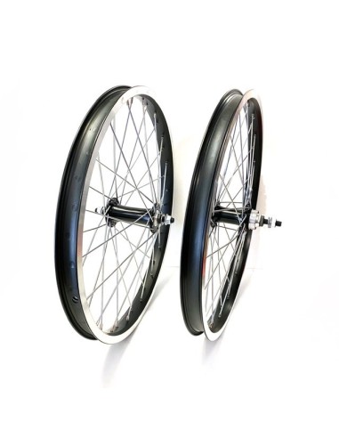 Wheelset 20 inches noir/silver