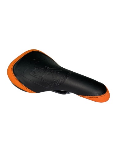 Selle S&M Shield Railed orange et noir