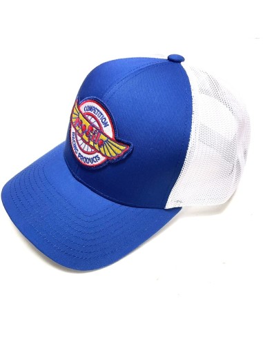 Casquette Profile Vintage Trucker Hat Round Bleu roi