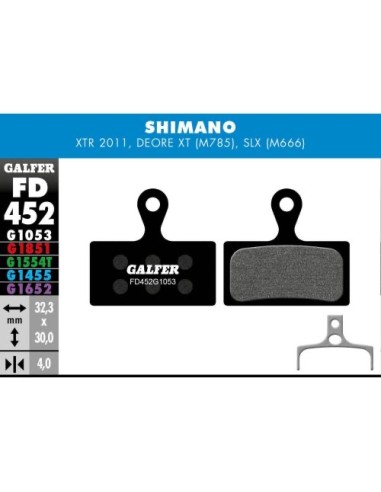 Plaquette Galfer type Shimano XT