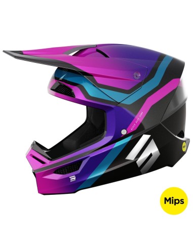 Casque Shot Race Sky Purple Chrome