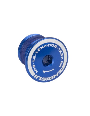Vis de pédalier M18 noir , bleu ou silver