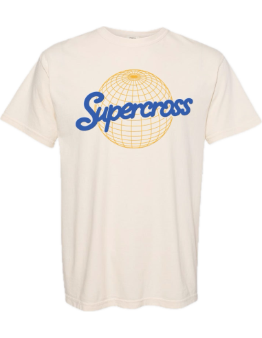 Tee Shirt Supercross beige / Blue global
