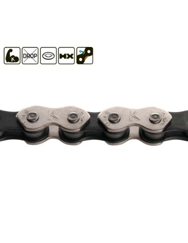 Chaine KMC Kool noire/chrome K1