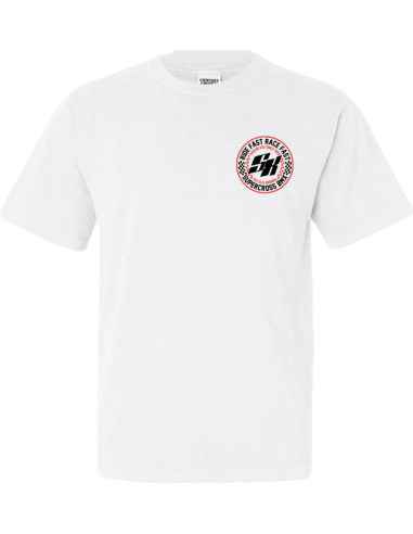 Tee Shirt Supercross Checking on a Friend blanc