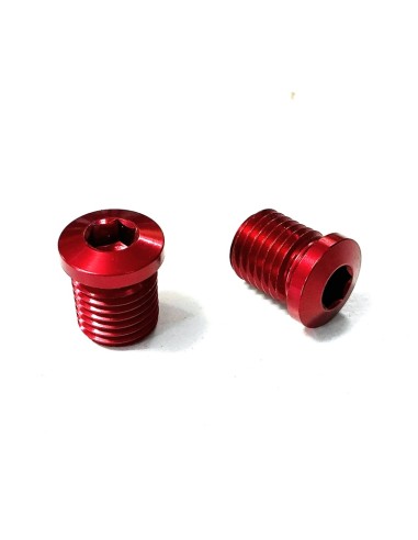 Bouchons de tasseaux de freins Aluminium Rouge