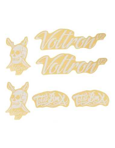 Kit stickers Total Voltron V2 blanc