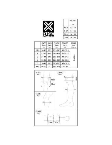 Protège Tibia BMX FUSE Alpha Whip Taille KID